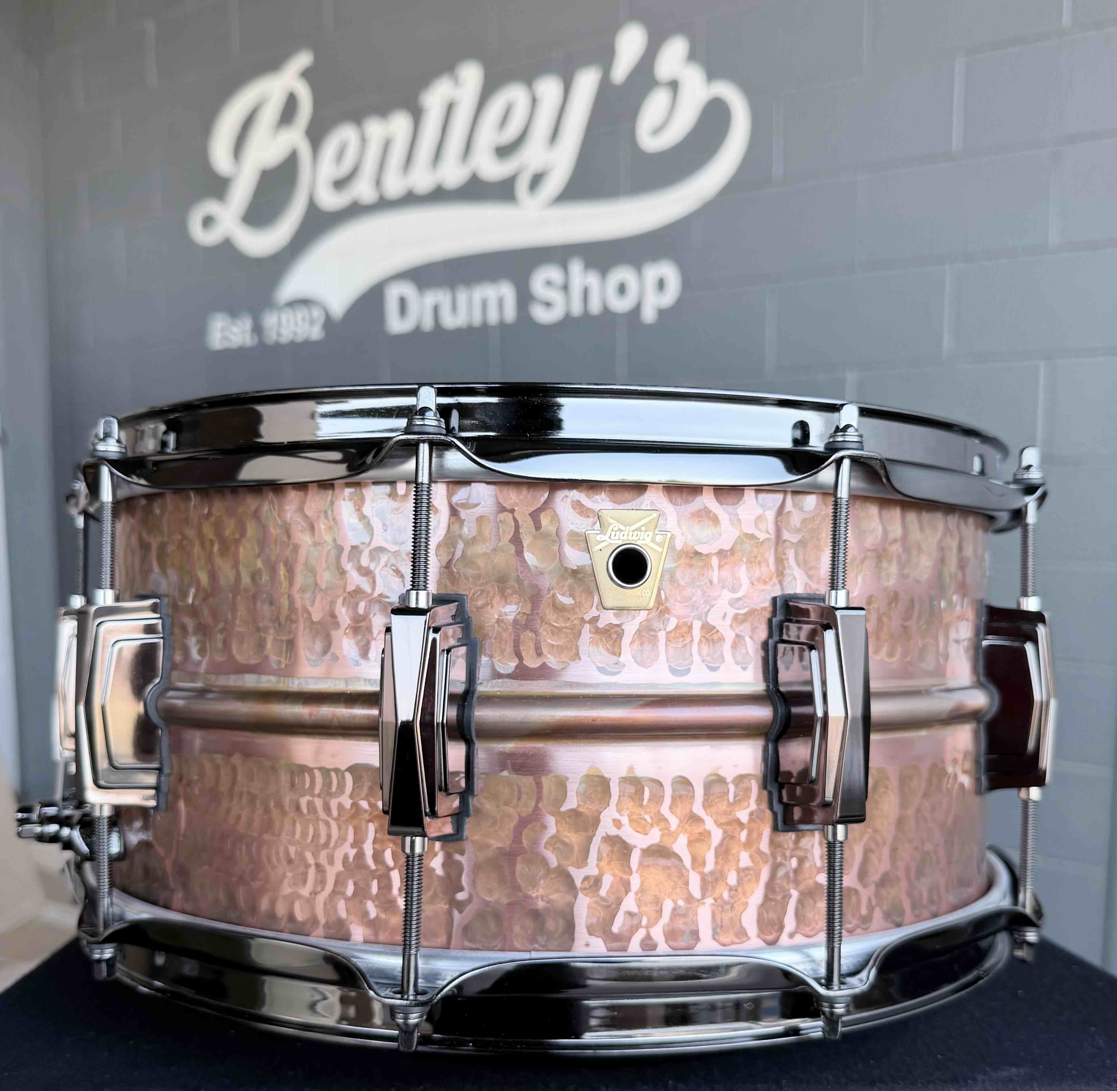 ~WOW!~ Ludwig Raw Patina Copper-Phonic 6.5x14 Snare Drum with Black Nickel Hardware (Displayed at 2026 NAMM Show!)