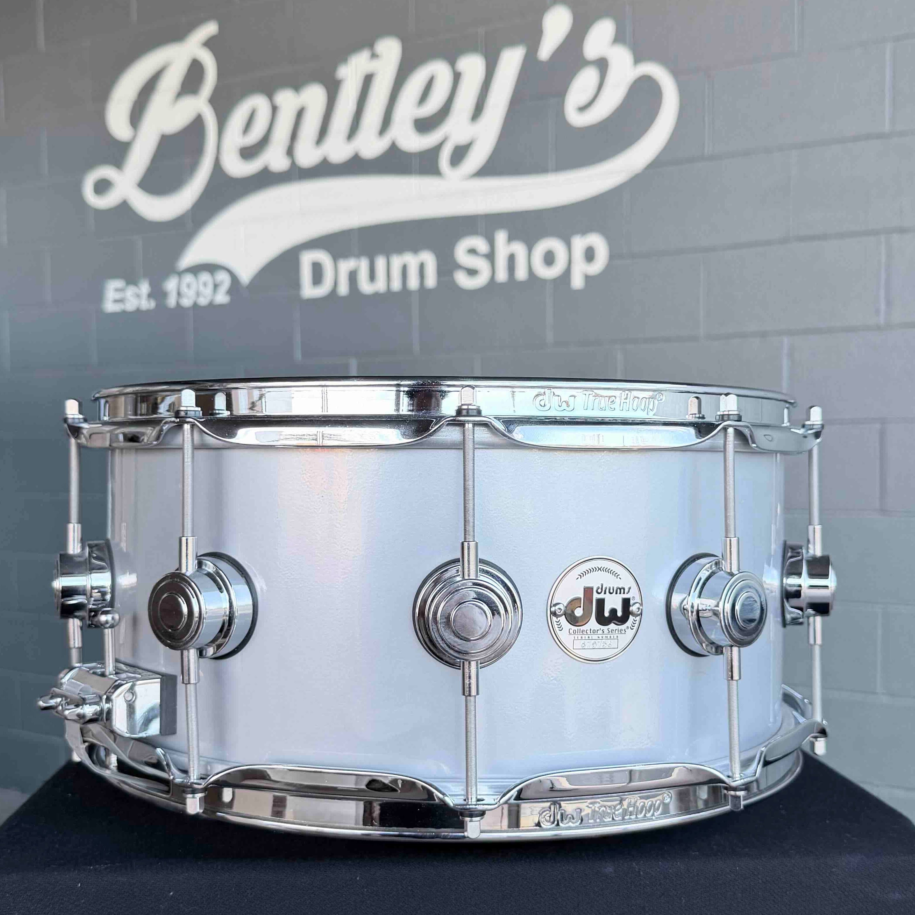 DW DRVM6514SVC Collector's Series 6.5x14" Rolled 1mm Aluminum Snare Drum w/ Chrome Hardware *IN STOCK*