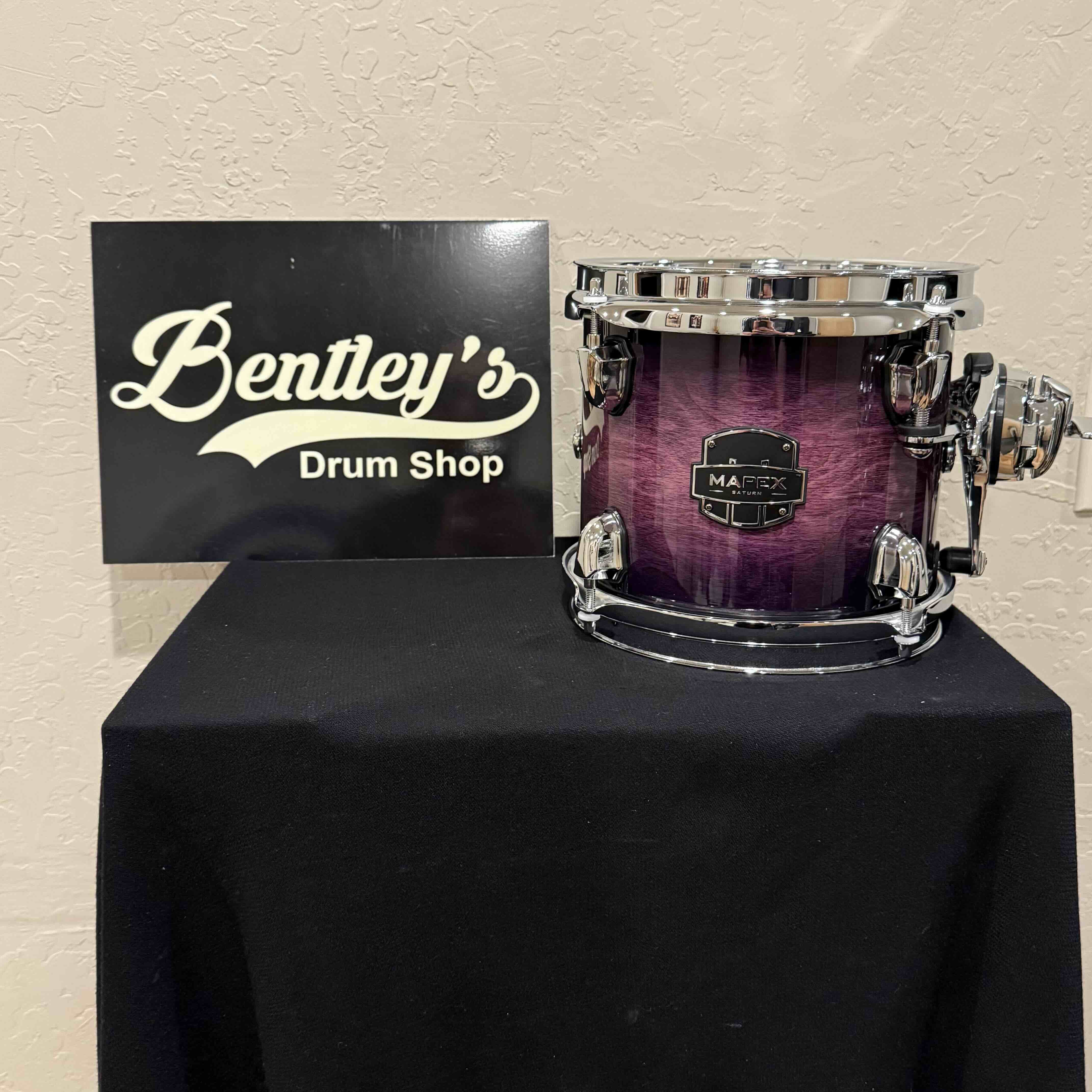 ~NEW!~ Mapex SRT807ZXP Saturn VI Maple/Walnut Hybrid 7x8 Rack Tom in Royal Purple Burst Gloss Lacquer