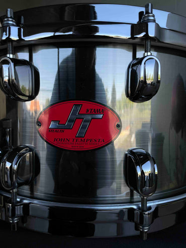 TAMA JT147 John Tempesta Signature Palette 7x14 Black Nickel over Brass Snare Drum w/ Black Nickel Hardware