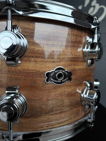 George Way Aristocrat Acacia 8x14 Snare Drum in Natural Gloss Lacquer