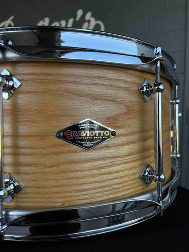 Craviotto Custom Shop 6.5x14" Ash Snare Drum in Natural Oil