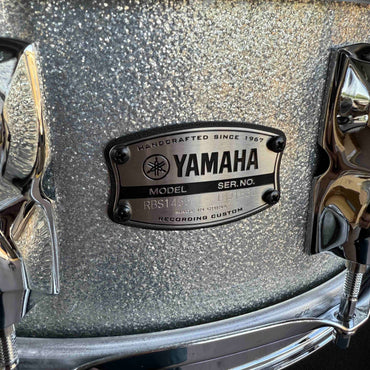 ~NEW!~ Yamaha Recording Custom 5.5x14 Snare Drum in Silver Sparkle Lacquer