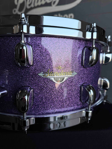 ~WOW!~ TAMA Starclassic Maple 6.5x14 Snare Drum in Deeper Purple Sparkle Lacquer w/ Chrome Hardware