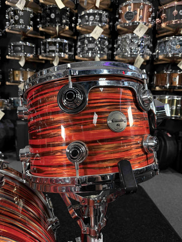 ~WOW!~ DW Classics Series 3-Piece 13/16/22 Drum Kit Set in Tiger Oyster FinishPly w/ Chrome Hardware