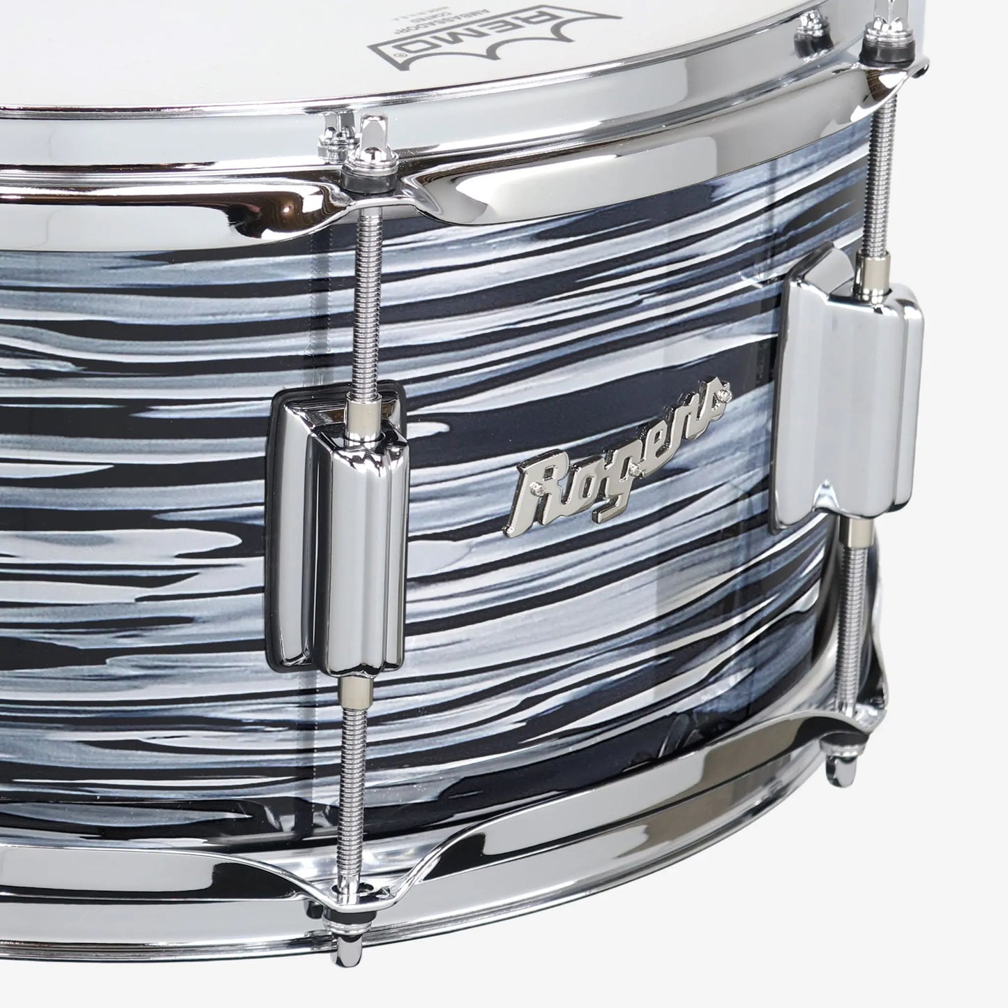 ~NEW!~ Rogers 26BKOY Powertone Series 6.5x14 Snare Drum in 70's Black Oyster (SAVE OVER $150!)