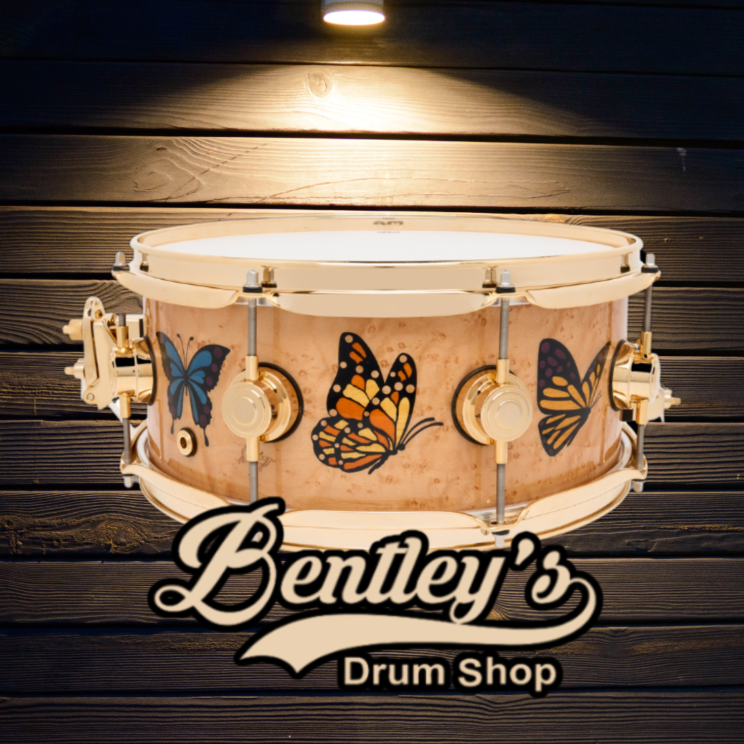 ~LIMITED EDITION~ DW Collector's Series Sheila E. ICON Signature 5.5x13 Pure Maple Snare Drum w/ Gold Hardware & Deluxe Case