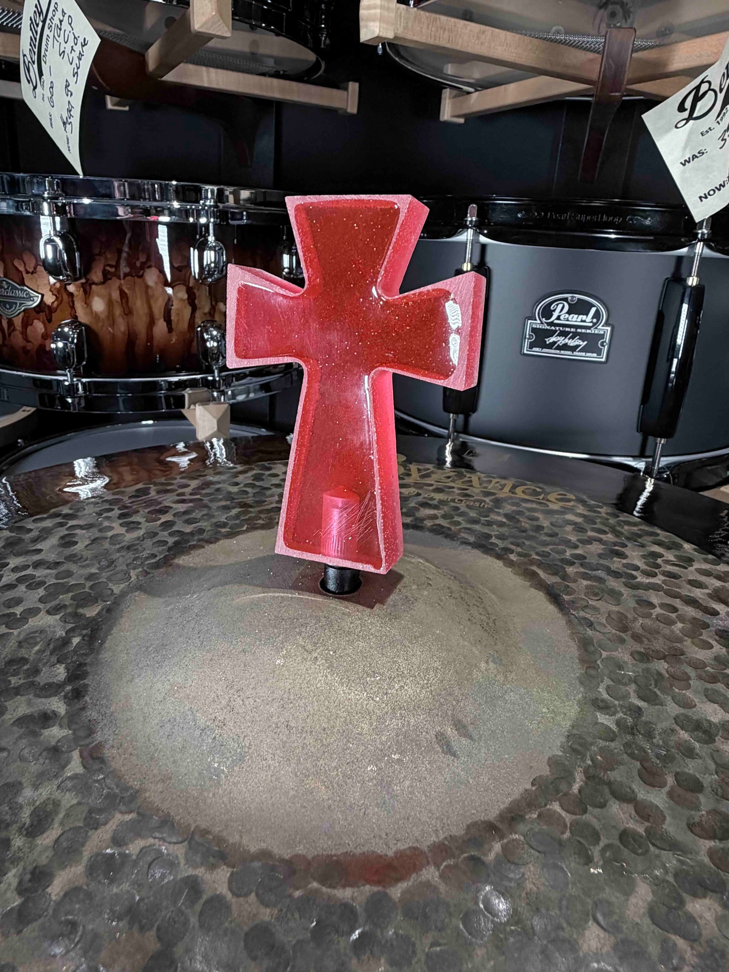 ~NEW~ Bentley's Drum Shop 8mm Cross Cymbal Toppers