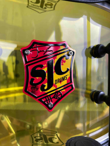 SJC Josh Dun Signature 'Torch' 6.5x14 Yellow Acrylic Snare Drum w/ Matte Black Hardware *IN STOCK*