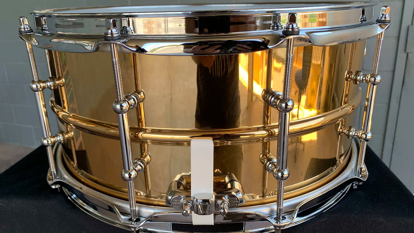 Ludwig LB552T-B Polished Bronze-Phonic 6.5x14 Snare Drum w/ Tube Lugs