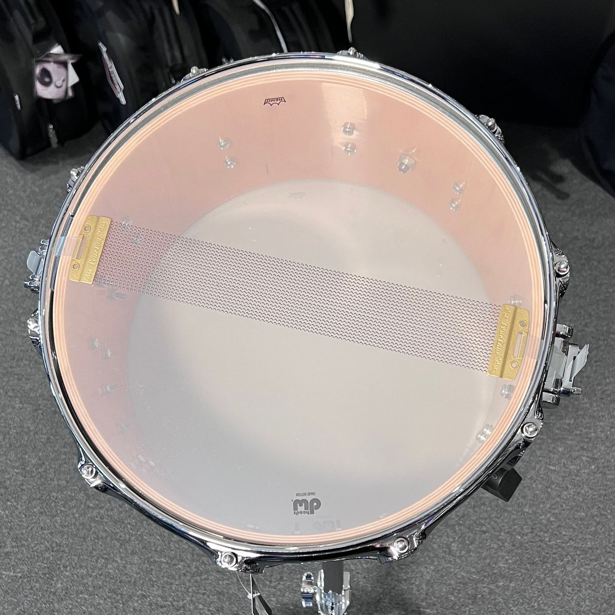 DW Collector's Series 333 Pure Maple 7x14 Snare Drum in Broken Glass FinishPly with Chrome Hardware