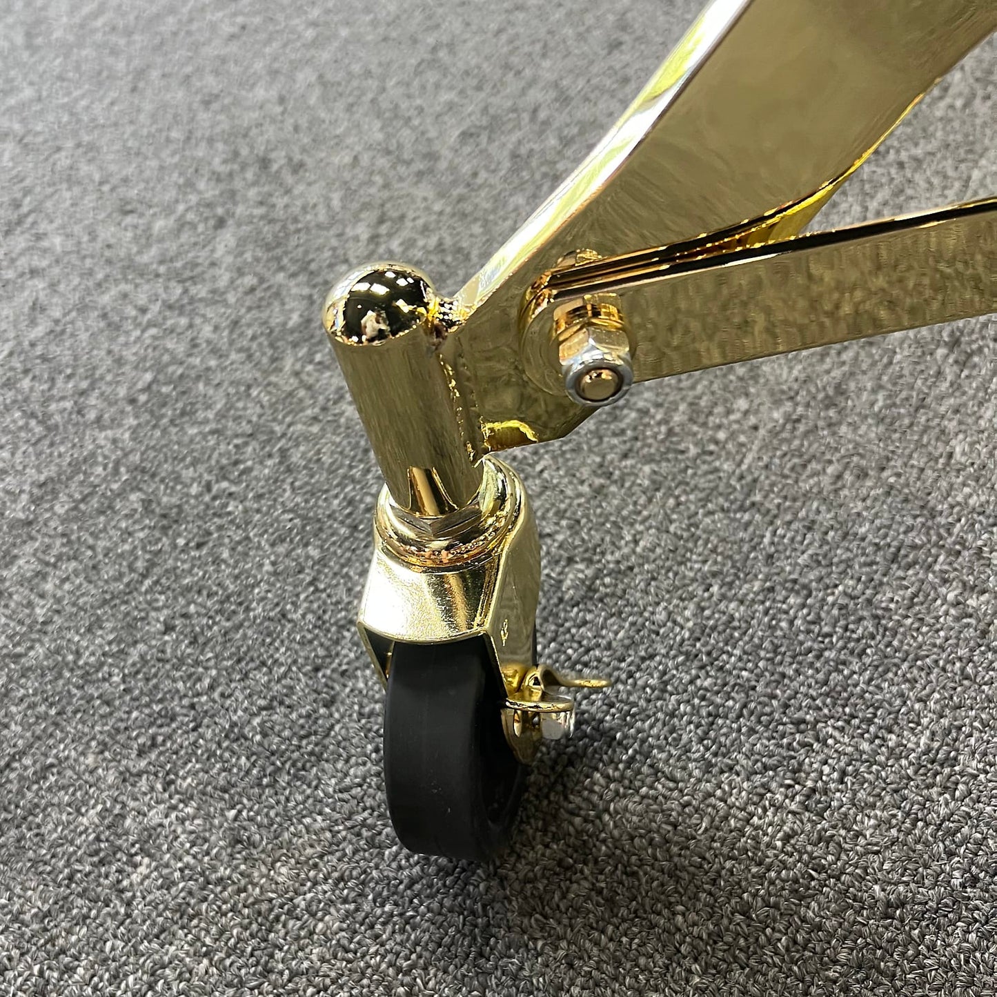 *Bentley's Exclusive* LP Latin Percussion Gold-Plated Rolling Double Conga Stand