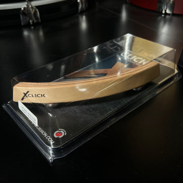Gruv-X X-Click - Alternative au coin rainuré Yamaha en satin naturel développé par Russ Miller et Bill D.