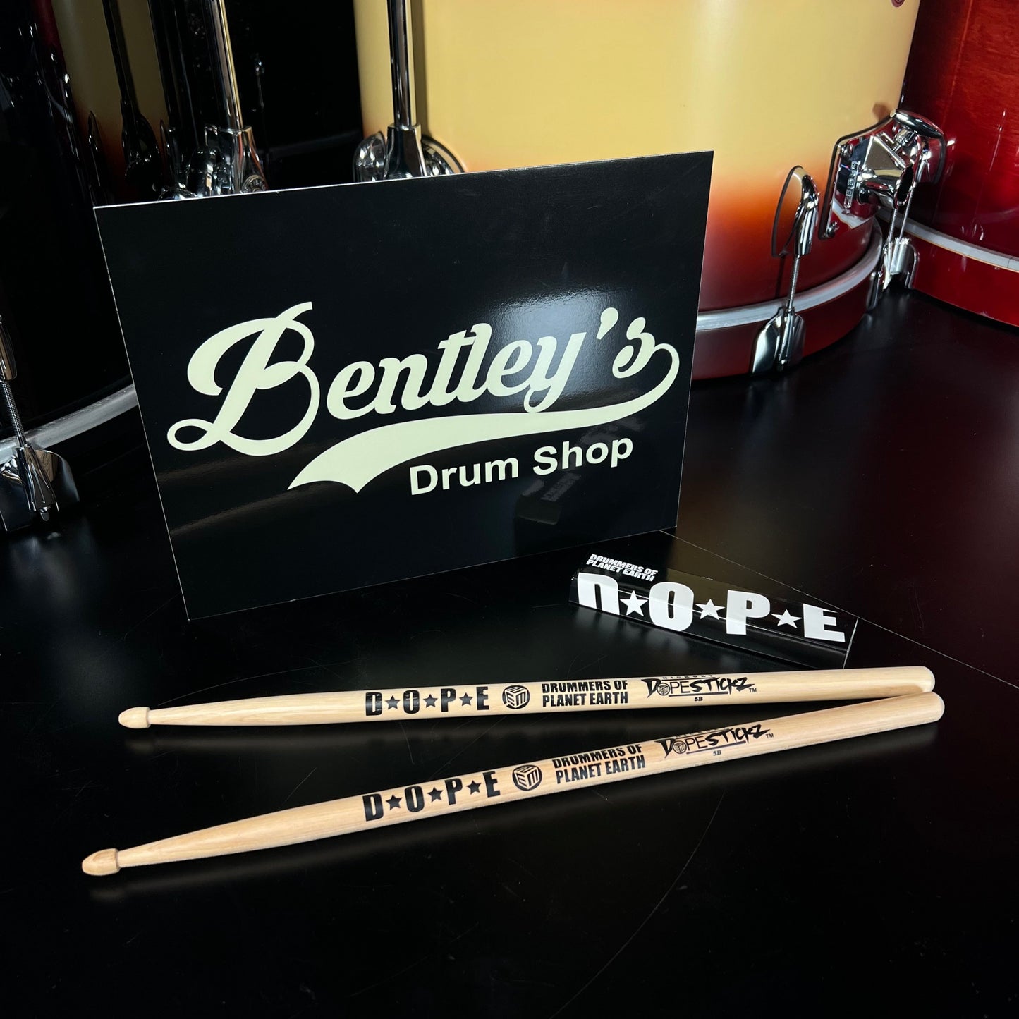 Dope Stickz Natural Hickory Wood 5B Drum Sticks Pair