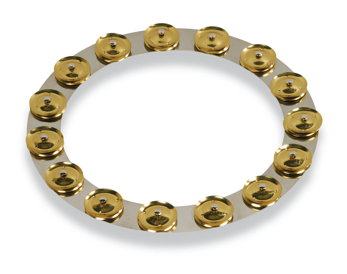 LP Latin Percussion LP3814SBS 14" Tambo-Ring en acier inoxydable avec cymbalettes en laiton