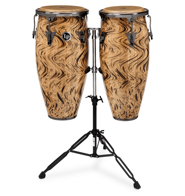 Juego de congas LP Latin Percussion LPA646-HC Aspire Havana Cafe de 10" y 11" con soporte *EN STOCK*