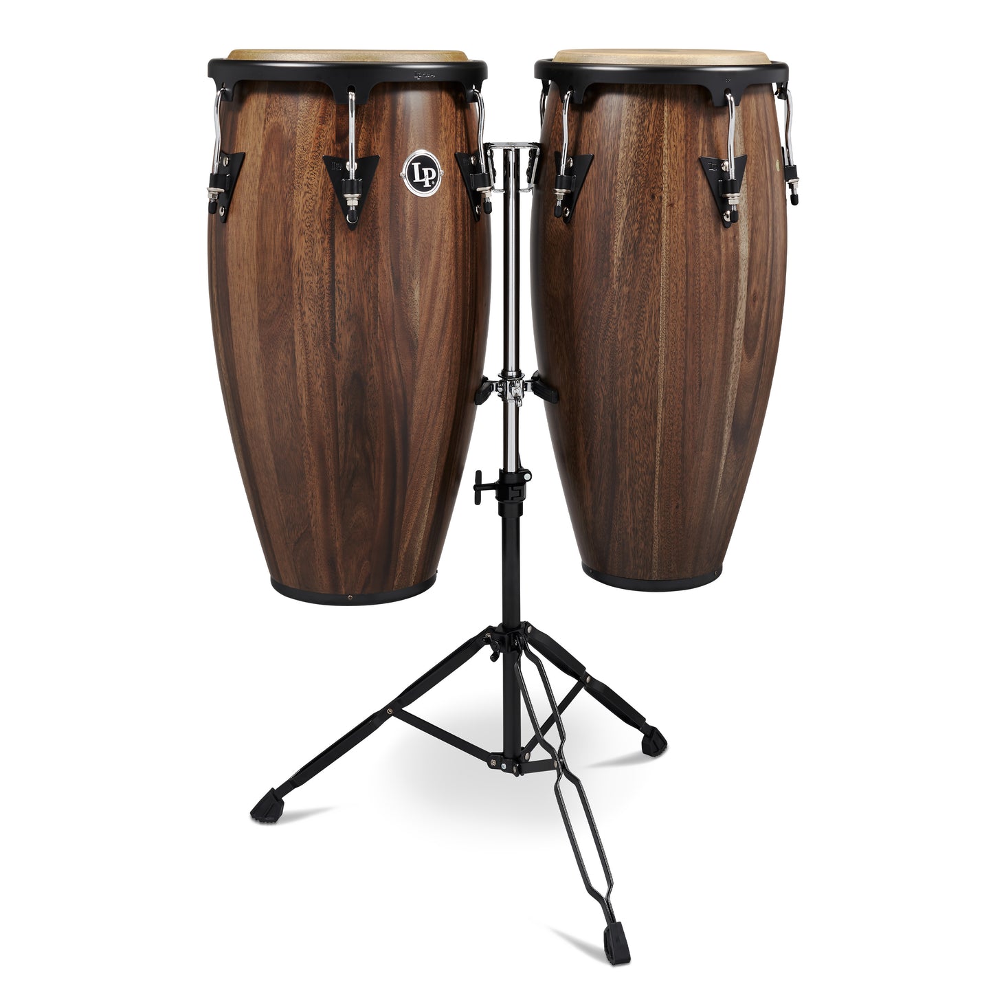 Juego de congas de madera de nogal Siam de 11" y 12" de la serie Aspire de LP Latin Percussion LPA647-SW