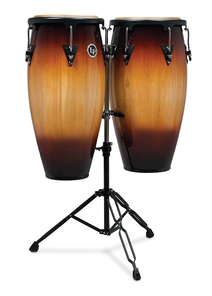 LP Latin Percussion LPA647-VSB Aspire Series 11" & 12" Conga Pair Set with Stand