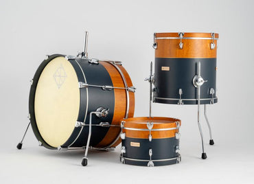Dixon Little Roomer Select PODL320HRG 3-Piece 12/14/20 Drum Kit Set in Natural Mahogany & Heirloom Grey (Pre-Order to Ship July 1st)
