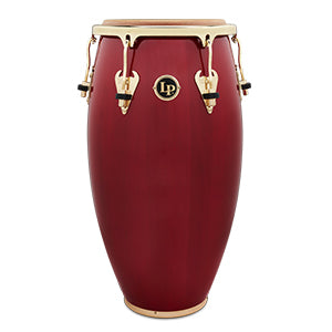 Conga de madera de 11-3/4" de la serie Matador de LP Latin Percussion M752S-RW en color rojo y dorado