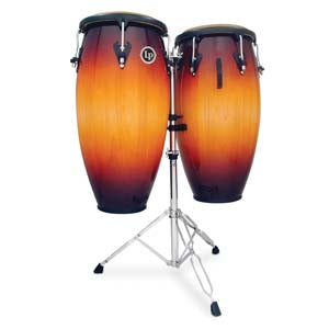 Juego de congas de madera Matador Custom de LP Latin Percussion M846S-VSB en color Vintage Sunburst