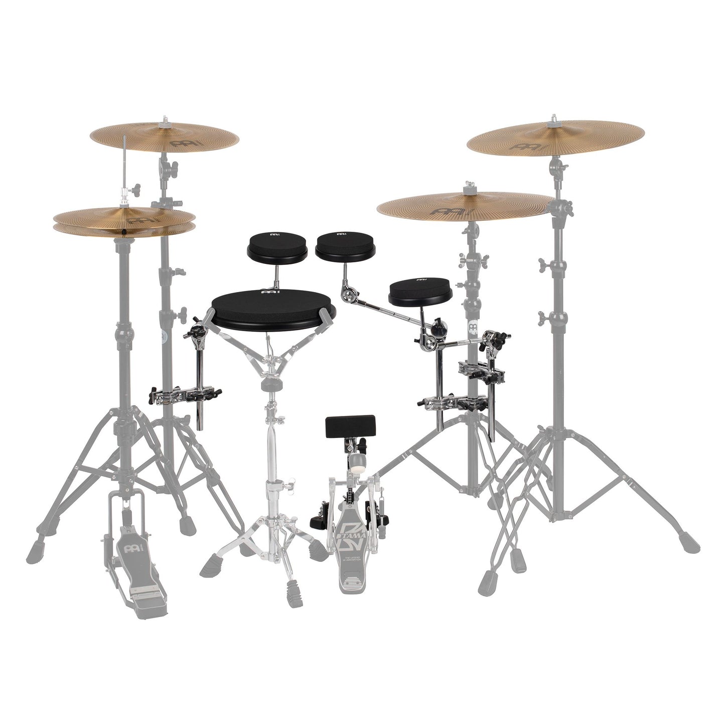 ~NEW~ Meinl MPPK5 Marshmallow Practice Pad 4-Piece Kit w/ 18" Crash & Clamps