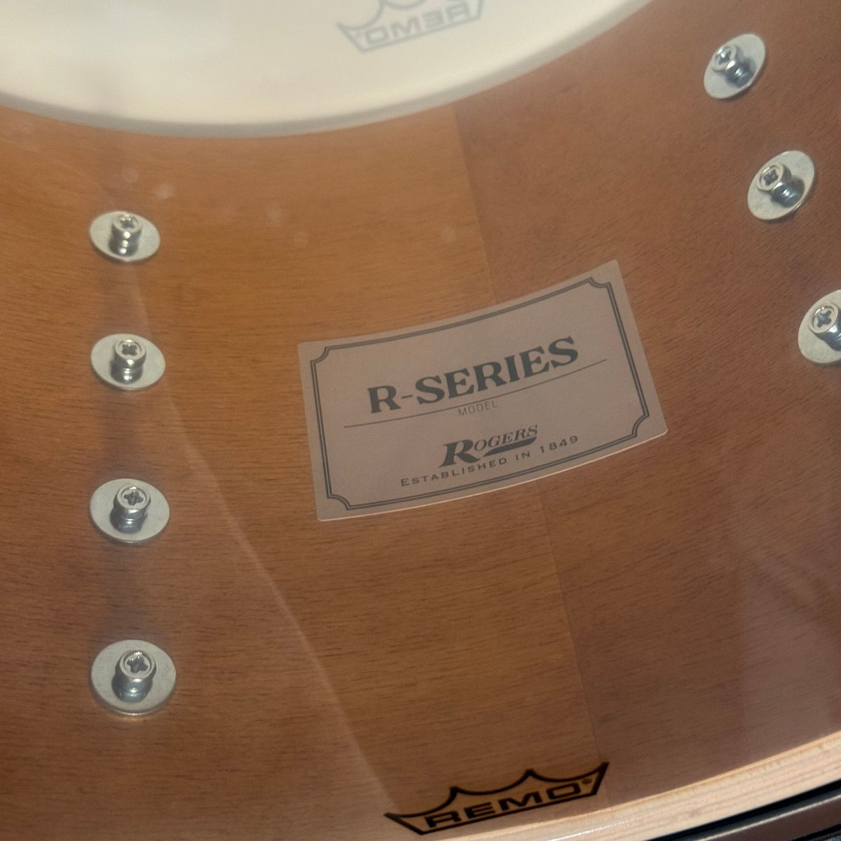 ~NEW!~ Rogers R-Series Maple 3-Piece 12/14/18 Bop Drum Kit Set in Piano Black Gloss with Copper Pinstripe