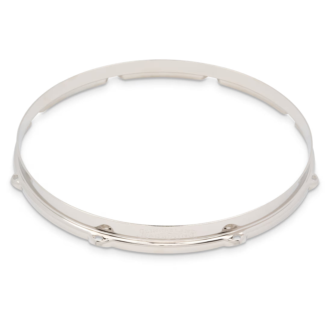 ~NEW!~ Slingerland RadioKing Engraved 14" 8-Hole Nickel-over-Brass Stick Chopper Snare Drum Batter Hoop