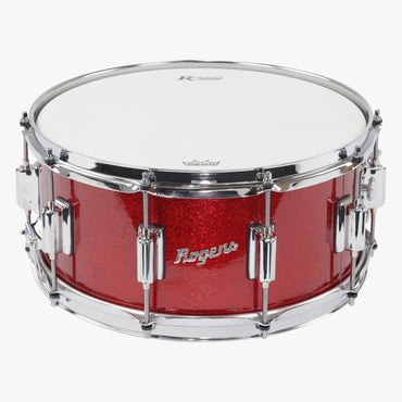 ~NEW!~ Rogers ST37RS SuperTen Series 6.5x14 Snare Drum in Red Sparkle (SAVE OVER $250!)