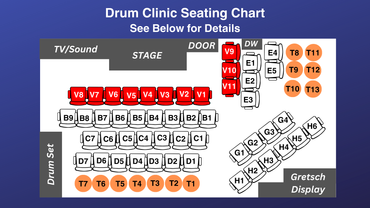 VIP Ticket - Kaz Rodriguez Drum Clinic on Tuesday May 12th at 7PM