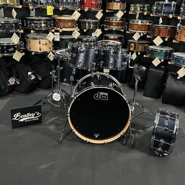 ~LIMITED EDITION~ DW Performance Cherry Series 10/12/16/22" Drum Set Kit in Black Sparkle *IN STOCK*