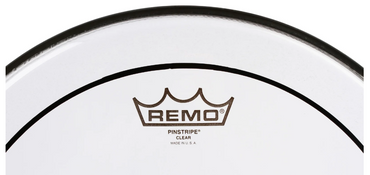 Peau de batterie transparente Pinstripe Remo 14" *EN STOCK*