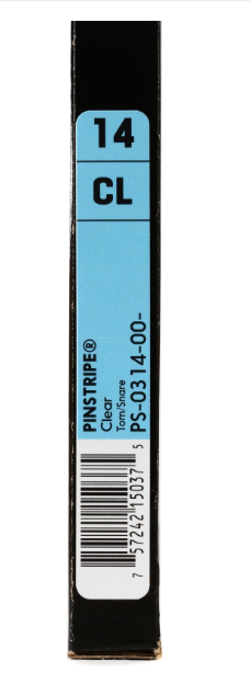 Peau de batterie transparente Pinstripe Remo 14" *EN STOCK*