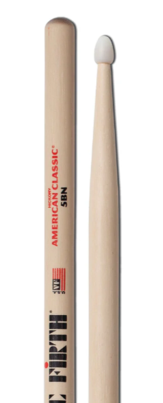 Baquetas Vic Firth American Classic 5BN con punta de nailon (par)
