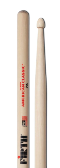 Baquetas Vic Firth American Classic 7A con punta de madera (par)