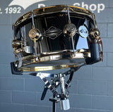 RARE DW DRVB6514SVG Collector's Series Engraved Black Nickel Over Brass 6.5x14" Snare Drum