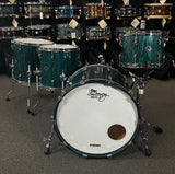 Doc Sweeney Drums "Blue Dragon" Stave Ash 12/14/16/22" Drum Set Kit