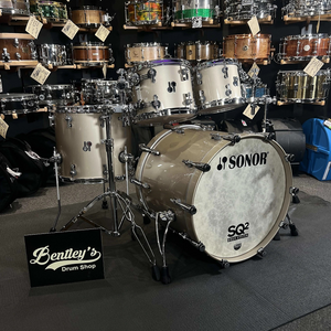 Sonor SQ2 Beechwood 10/12/16/22" Drum Set Kit in Brilliant Champagne Sparkle High Gloss