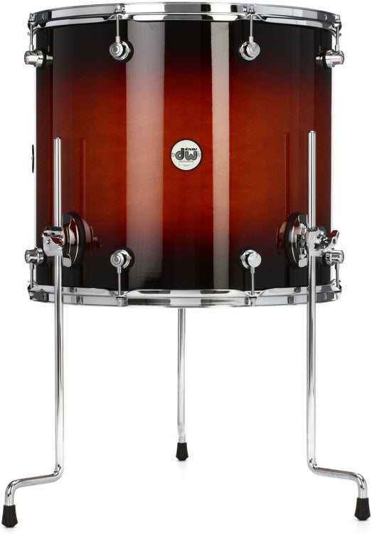 Tom de piso de la serie Design de 16 x 18" DW DDLG1618TTTB en color Tobacco Burst