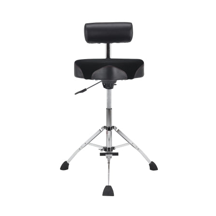 Taburete alto hidráulico de 16" con montura de cordura Gibraltar 9808HMTB, respaldo y reposapiés