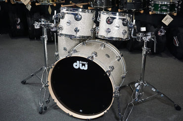 ~WOW!~ DW Collector's Series SSC Pure Maple 4-Piece 10/12/16/22" Drum Kit Set in Broken Glass FinishPly w/ Chrome Hardware