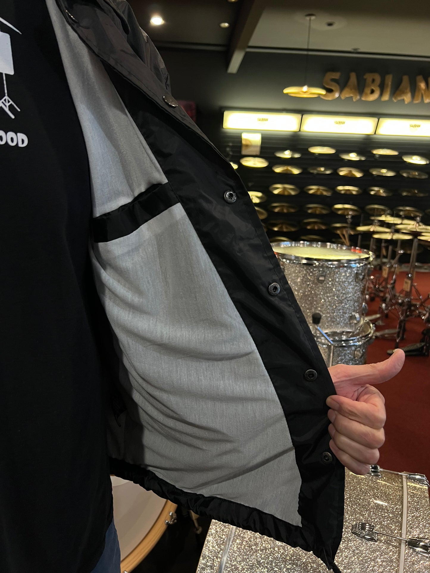 Bentley's Drum Shop Vintage Windbreaker Jacket