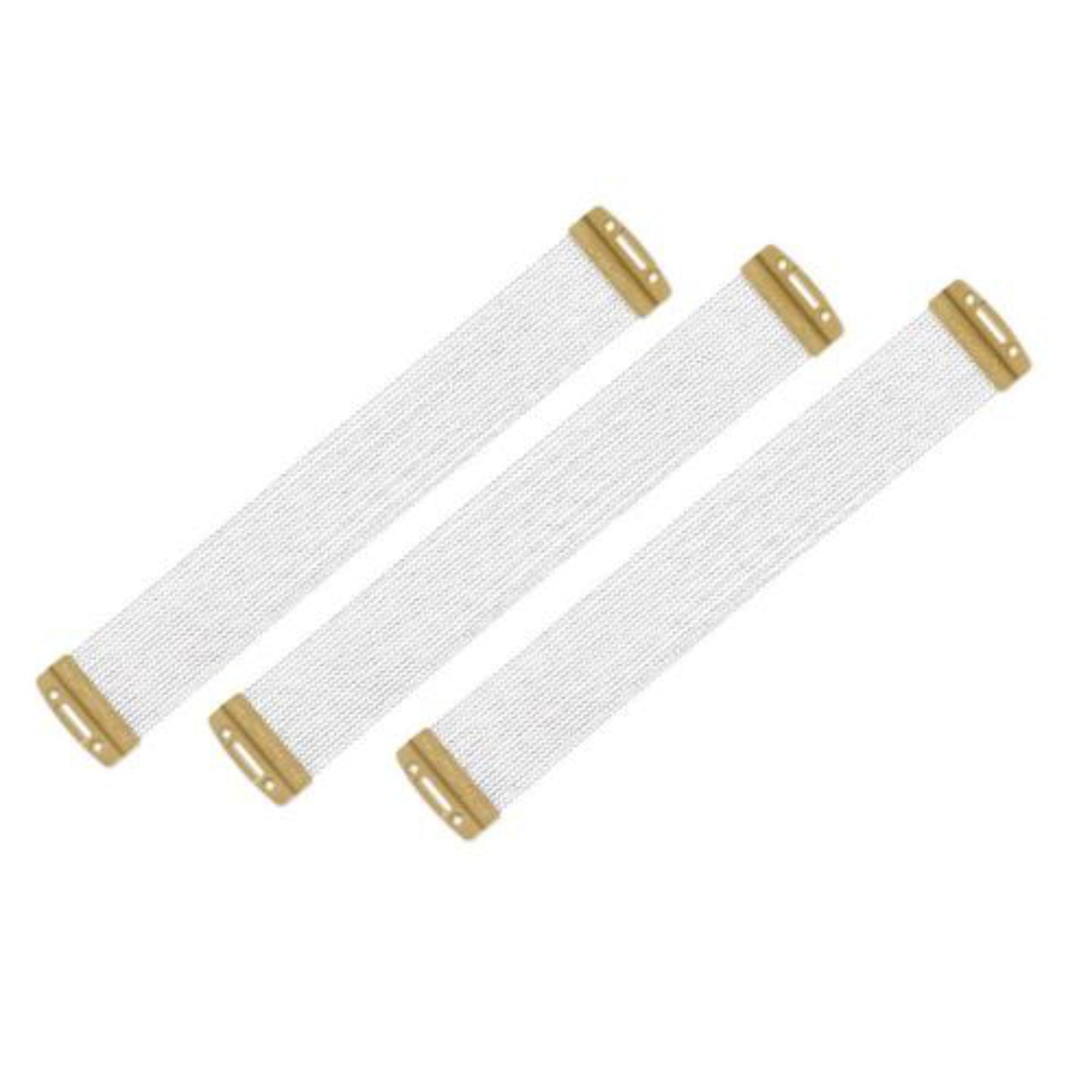 DW DWSMTT14PKSC 14" True-Tone Quick-Release 3-Pack Snare Wire Set in Brass/Chrome