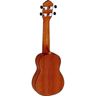 Ukelele soprano con tapa de caoba de la serie Bonfire RU5MM-SO de Ortega Guitars