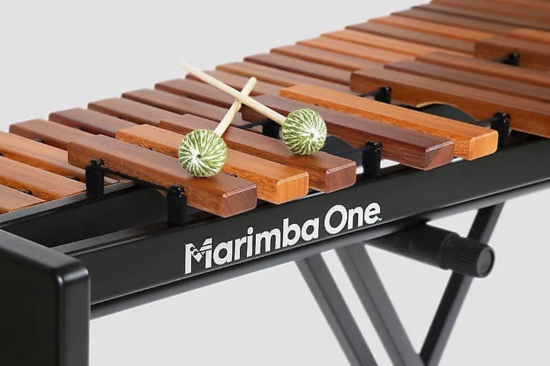 Marimba One E8201 M1 Educational 4.3 Octave Traditional Padauk Marimba Keyboard w/ Classic Resonators