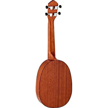 Ukelele de concierto con tapa de caoba de la serie Bonfire RUPA5MM de Ortega Guitars