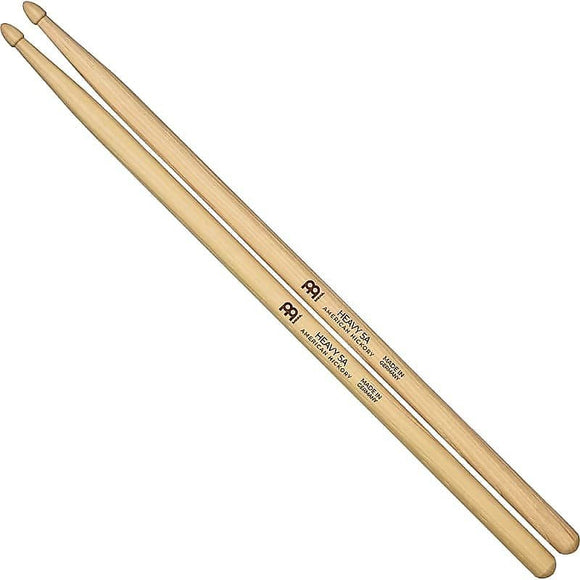 Meinl SB108 Heavy 5A (Pair) Drum Sticks w/ Video Link Wood Tip