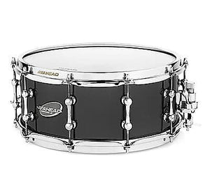 Ahead AS614BBB 6x14" Black Chrome on 3mm Bell Brass Snare Drum w/ TRICK Throw-Off