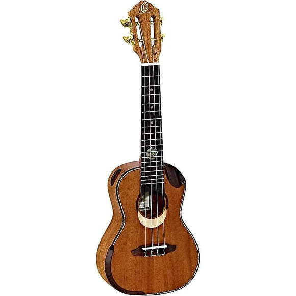 Ortega Guitars Eclipse-CC4 Custom Built Series Concert Ukulele w/ Video Link