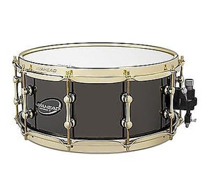 Ahead AS614BBBB 6x14" Black Chrome on 3mm Bell Brass Snare Drum w/ Trick Strainer & Brass Hardware